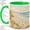 Green, variant on Coastal Lighthouse Accent Mug, 11oz Ceramic Coffee Cup for Beach Lovers