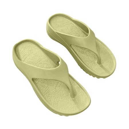

aoksee Orthotic Sandals For Women Sandals for Plantar Fasciitis Soft Flip-flops for Women with Arch Support For Casual beach comfortable Walking Summer Saving Clearance Green