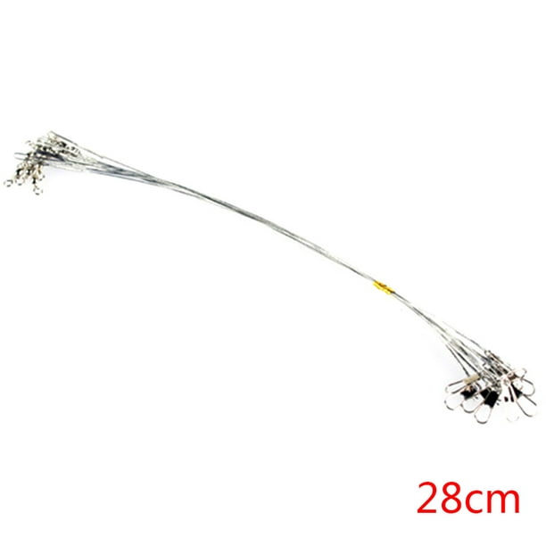 10pcs Fishing Wire Leaders Stainless Steel Fishing Wire Leaders Leader  Braided Trace Spinning Leader Rigs Steel Wire Fishing Line 