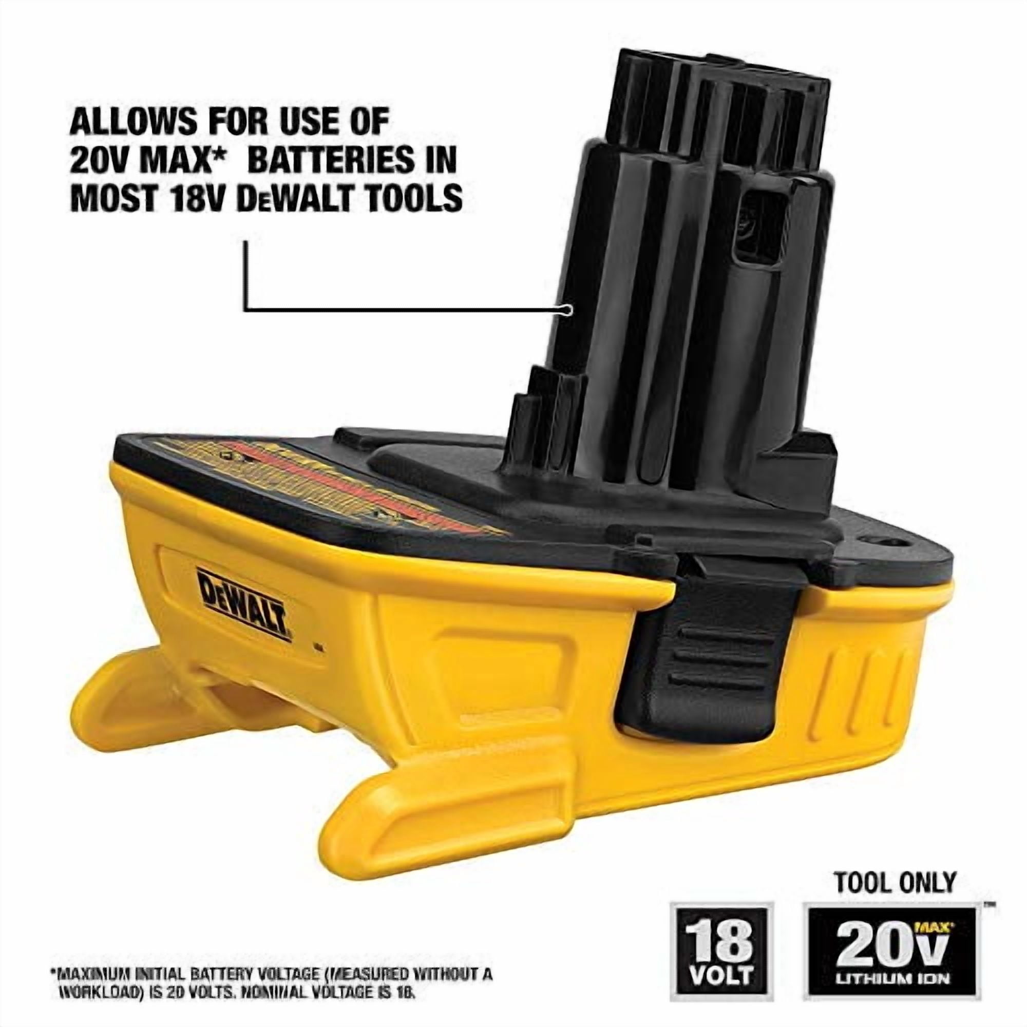 BLACK & DECKER/DEWALT 20-Volt Max Battery Adapter for 18-Volt Tools DCA1820