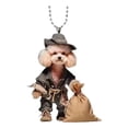 thumbnail image 2 of Car Hanging Accessories Backpack Accessories Decor Flat Pendant, 2 of 8