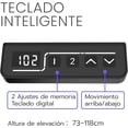 thumbnail image 4 of Fohfurniture FOH Marco de Escritorio Elevable Eléctrico, Base Ajustable 72-122 cm para Standing Desk, Motor Silencioso, 2 Memorias Programables, Estructura Extensible 120-200 cm, Blanco, 4 of 7