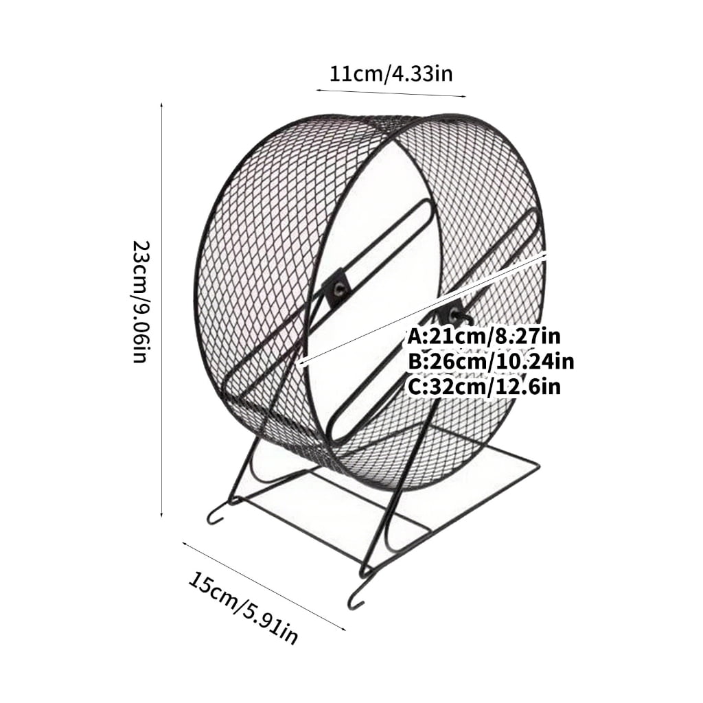 PatungKu Calm Small Pet Running Wheel Iron Building For Hamsters Squirrels Unguis Crushing And Exercise