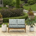 thumbnail image 3 of ARDEN Outdoor Loveseat Cushion Set, 48 x 24, Rain-Proof, Fade Resistant, Cushion Set for Couch, Bench, and Swing Pistachio Botanical, 3 of 8