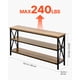 thumbnail image 3 of VEVOR Mesa de consola estrecha para sofá , 55,1 pulgadas detrás de la mesa del sofá, mesa de entrada larga de 3 niveles y mesa de pasillo delgada, mesa de sofá estrecha con marco de metal, 3 of 9