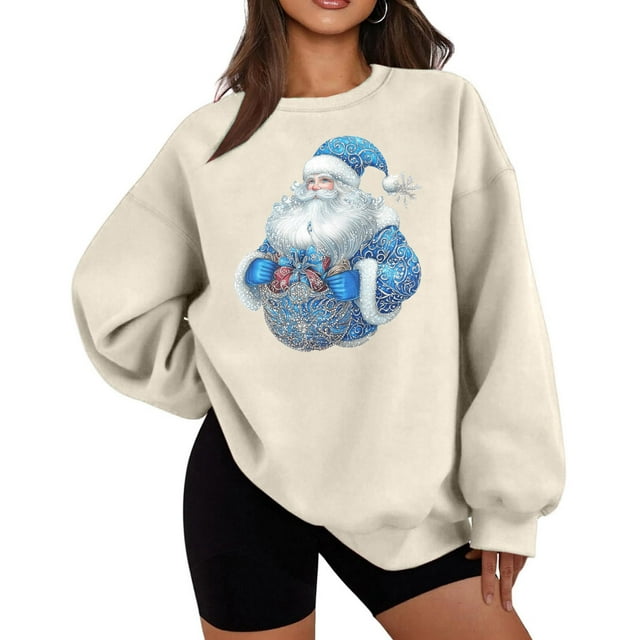 Vêtements d'Hiver pour Femmes P-TTG Taille Imprimé de Noël Robe d'Hiver pour Femmes Adaptée pour l'Hiver Décontracté