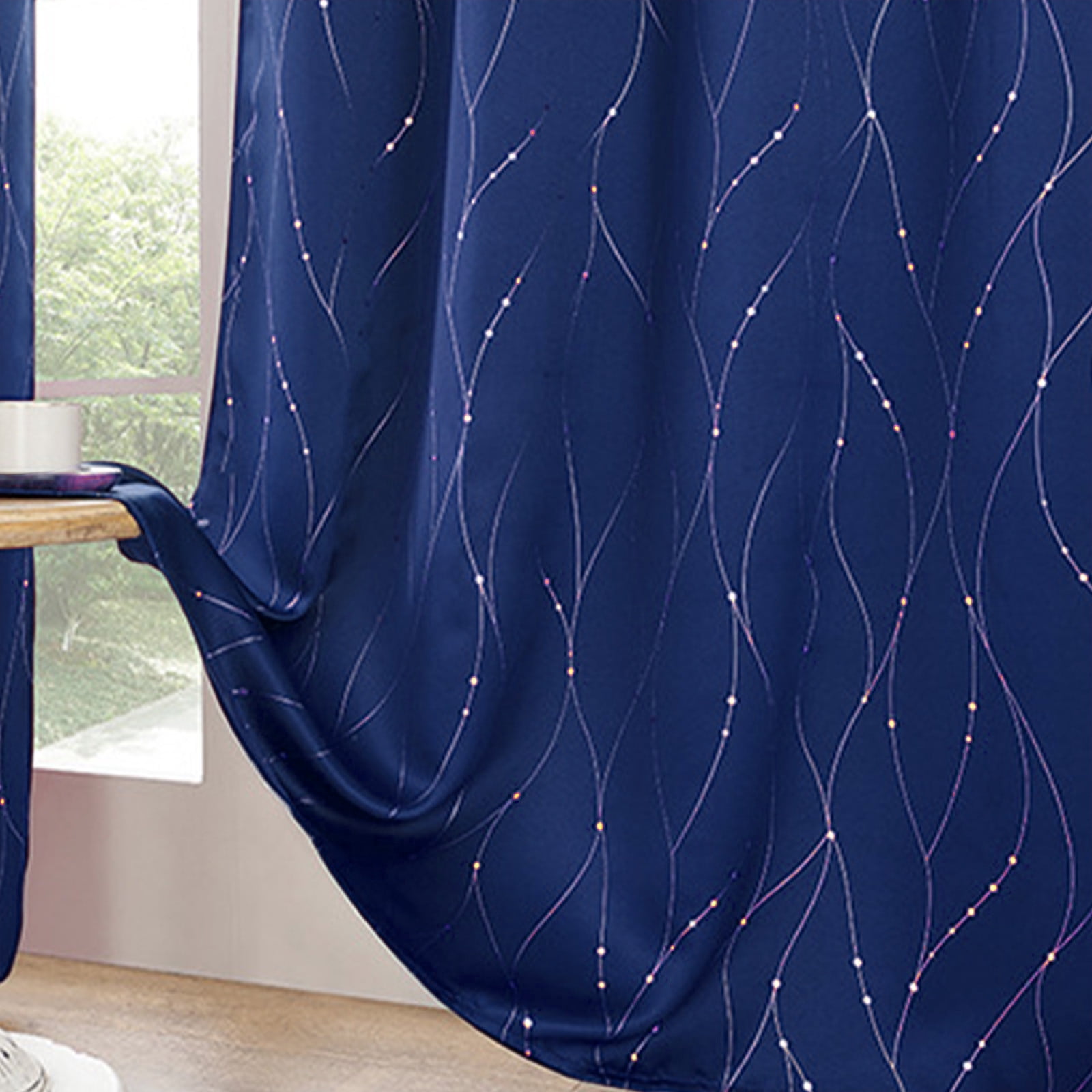 Blackout Curtains, Panels Light Reducing Thermal Insulated Solid Grommet Curtains/Panels/Drapes for Living Room, Bedroom