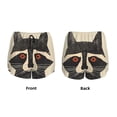 thumbnail image 5 of Lsque Retro Raccoon Graphic Print Printed Women's Running Shorts with Liner Pockets,Elastic Quick Dry Workout Athletic Gym Yoga Shorts,Womens High Waist Shorts-Large, 5 of 9