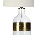 thumbnail image 4 of JONATHAN Y Stevens 25.5" Glass LED Table Lamp, Clear/Brass, JYL4001A, 4 of 7