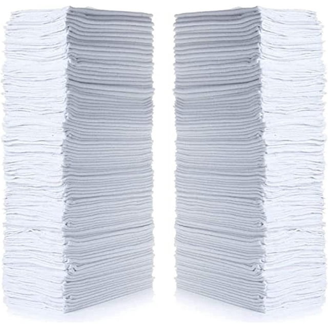 Simpli-Magic 79100 Shop Towels, 14"x12", Basic White, 50 Count