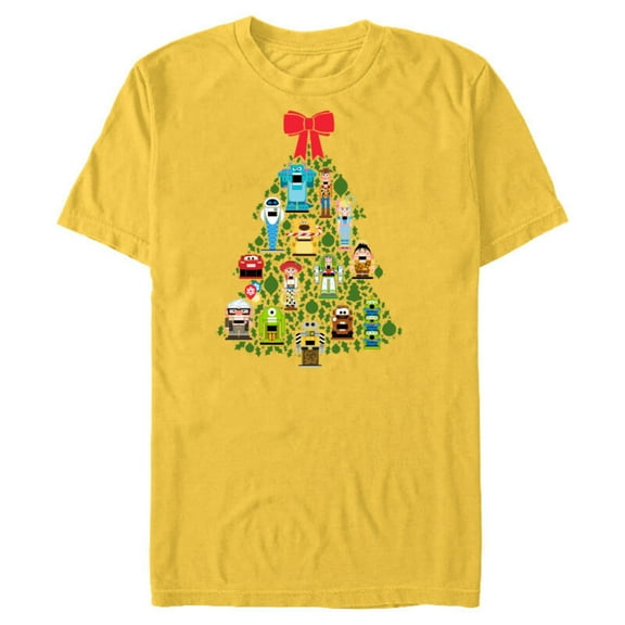 Disney and Pixar Christmas Tree Nutcracker Holiday - Short Sleeve Blended T-Shirt for Adults – Customized-Yellow