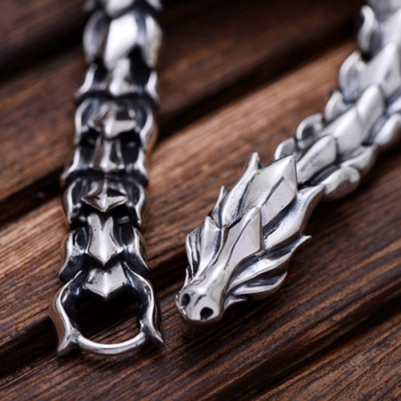 zanvin Sterling Silver Dragon Bracelet Link Of Dragon