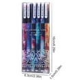 thumbnail image 3 of 6-pack Cute Pens Galaxy Pens, Colorful Gel Ink Pens Set,Multi Colored Pens for Bullet Journal Writing Cartoon Gel Ink Roller Ball Fine Point Pens, 3 of 6