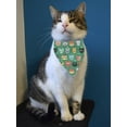 thumbnail image 2 of Green Cartoon Cats Pattern Bandana  -Image by Shutterstock,  Medium, 2 of 4