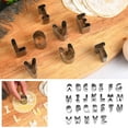 thumbnail image 2 of Mini Alphabet Cutters, Stainless Steel Cookie Cutters, 26 Piece Set for Soft Cookies Cakes Baking, Small Size Durable Dough Cutters for Bread Biscuits Chocolate Jelly Desserts DIY Baking Tools, 2 of 9