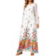 thumbnail image 1 of Vestido con Cuello Redondo de Manga Larga de Gasa Impreso para las Mujeres, Moda de Verano de Primavera Informal Y Elegante, 1 of 5