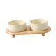 thumbnail image 4 of Cuencos de cerámica para gatos y perros pequeños, cuencos para gatos, cuencos elevados para gatos, cuenco de cerámica para mascotas de gres para beige, 4 of 9