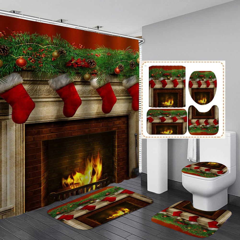 Christmas Bathroom Sets Decorations, Christmas Bathroom Sets Decor