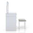 thumbnail image 3 of Bowery Hill Modern Solid Wood 3-Piece Vanity Set in White Finish, 3 of 10
