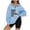 Light Blue-Quarter Zip, variant on Utoimkio Women's Casual Long Sleeve Hoodies Pullover Blouses Lightweight Hooded Pullover Sweatshirts Tie Dye Print Fall Sweatshirts for Women Loose Fit Pullover Tops Fall Casual Clothes
