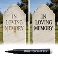 thumbnail image 2 of Tombstone Marker Pen, Waterproof Stone Touch Up Pen for Restoring Faded Grave Inscriptions, Strong Coverage Permanent Paint Marker for Memorial Lettering, 10ml, 2 of 4