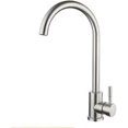 thumbnail image 2 of Kitchen Faucet, Single Handle Kitchen Mixer Tap, 360° Rotation, High Water Outlet, Stainless Steel Hot and Cold Kitchen Mixer Tap, 2 of 5