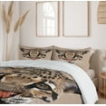 thumbnail image 6 of Ambesonne Animal Duvet Cover Set, Leopard Wild, 2-Calking, Umber Brown Cocoa, 6 of 6