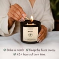 thumbnail image 5 of Majestic Pure Citronella Eucalyptus Lemongrass Scented Candle, 10 oz Jar Candle, 2-Wick Soy Wax Blend, Up to 45+ Hours Burn Time, Refreshing Outdoor Fragrance, Buzz, 5 of 8