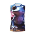 thumbnail image 6 of Picia Colorful Frog Among Flowers mens Cotton Tank Undershirts , Moisture-wicking Ribbed Tanks, Lightweight Cotton Tank Undershirts-Large, 6 of 8