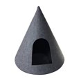 thumbnail image 3 of Cama navideña para gatos, suministros para mascotas, creativa, ligera, estable, decoración navideña, transpirable, cueva para mascotas, escondite Negro, 3 of 8