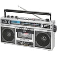 thumbnail image 4 of Radiocasetera QFX Silver Bluetooth con Conversión a MP3 y Ecualizador de 3 Bandas Am/Fm, 4 of 8