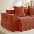 thumbnail image 5 of JERFIT Modern Velvet Sofa 2-Seater, Red Boneless Cloud Couch, No Assembly Modular Sectional for Living Room, Plush Pillows & Wide Armrests, 5 of 10