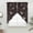 Brown, variant on Japanese Style Swag Valances for Windows, Kitchen Curtains 36 Inch Length 2 Panels Set, Vintage Cranes Ocean Wave Black Grey Short Curtains for Small Windows Rod Pocket Cafe Curtains Drapes 28"x36"
