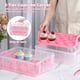 thumbnail image 3 of Porta cupcakes con asa, soporte de 2 niveles para 24 cupcakes, contenedor portátil con tapa y cierres a presión, caja apilable de plástico transparente para cupcakes., 3 of 6