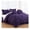 Dark Purple, variant on Sydney 7-Piece Pinch Pleat Pintuck Bedding Comforter Set (Queen, Spa Blue)