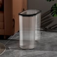 thumbnail image 5 of Push Trash Can with Lid, Narrow Space Saving Garbage Bin for Bathroom Kitchen Living Room Office, 10L Small Trash Can with Odor Locking Cover, Easy to Clean and Modern Design, 5 of 6