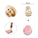 thumbnail image 5 of Cabezal de sello en relieve con cabeza de cobre de forma especial para tarjeta de boda (bruja rosa), 5 of 8