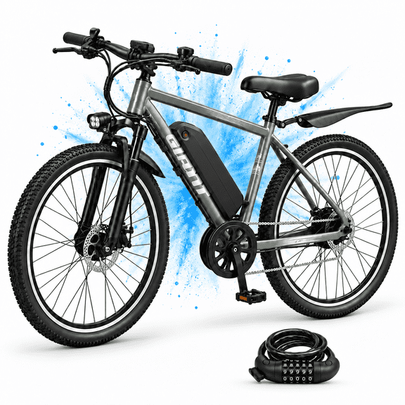 Pikabike Electric Mountain Bike for Adults 18 , 26", 750W Ebike, Max Speed 20MPH, 48V 10Ah Ebike UL2849 Certified
