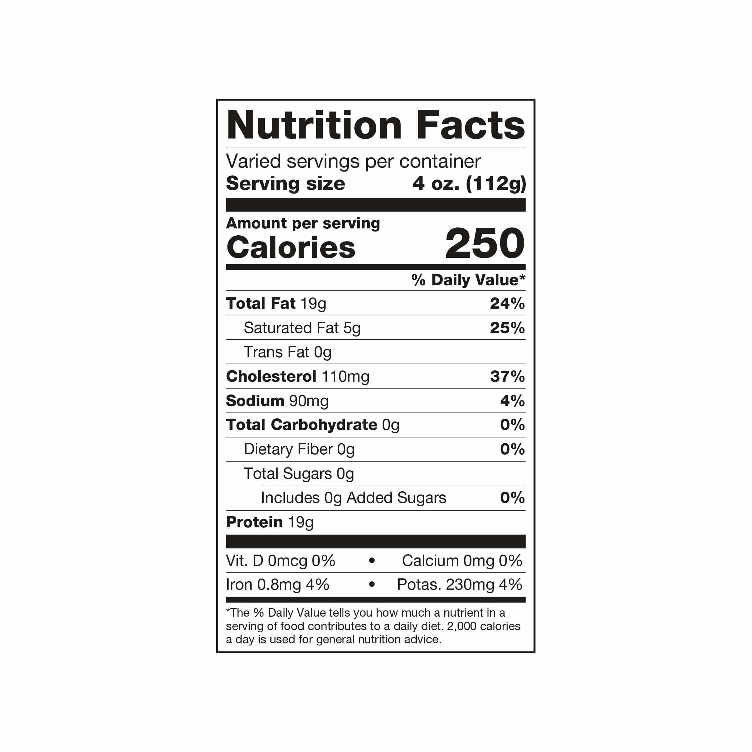 Foster Farms Fresh & Natural Chicken Thigh Value Pack, 4.75-5.25 lb