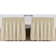 thumbnail image 4 of GFDYREE Wrap Around Bed Skirts with Adjustable Belts for King & Cal King Beds 15" Drop, Sand Elastic Dust Ruffles Easy Fit Wrinkle Resistant Silky Fabric Solid Machine Washable, 4 of 7