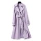 thumbnail image 2 of Jwl-gabardina para Mujer otoño nuevo liso doble botonadura manga larga cortavientos Mujer prendas de vestir exteriores elegante Gabardina Mujer 4xl, 2 of 5