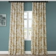 thumbnail image 2 of Edina Washed Mustard Printed Cotton Curtain (1 Panel), Edina Washed Mustard, 50W X 96L, 2 of 6