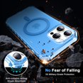 thumbnail image 6 of ELEHOLD Case for iPhone 13 Pro, Shockproof Magnetic Matte Case with Wireless Charging Support,Blue, 6 of 6