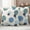 Blue, variant on Abstract Geometric Waterproof Outdoor Throw Pillow Covers 20"x12" Pack 2, Pillow Cases Throw Cushion Cover with Zipper, Farmhouse Vintage Polka Dot Green Washable Pillowcase for Poolside Sofa