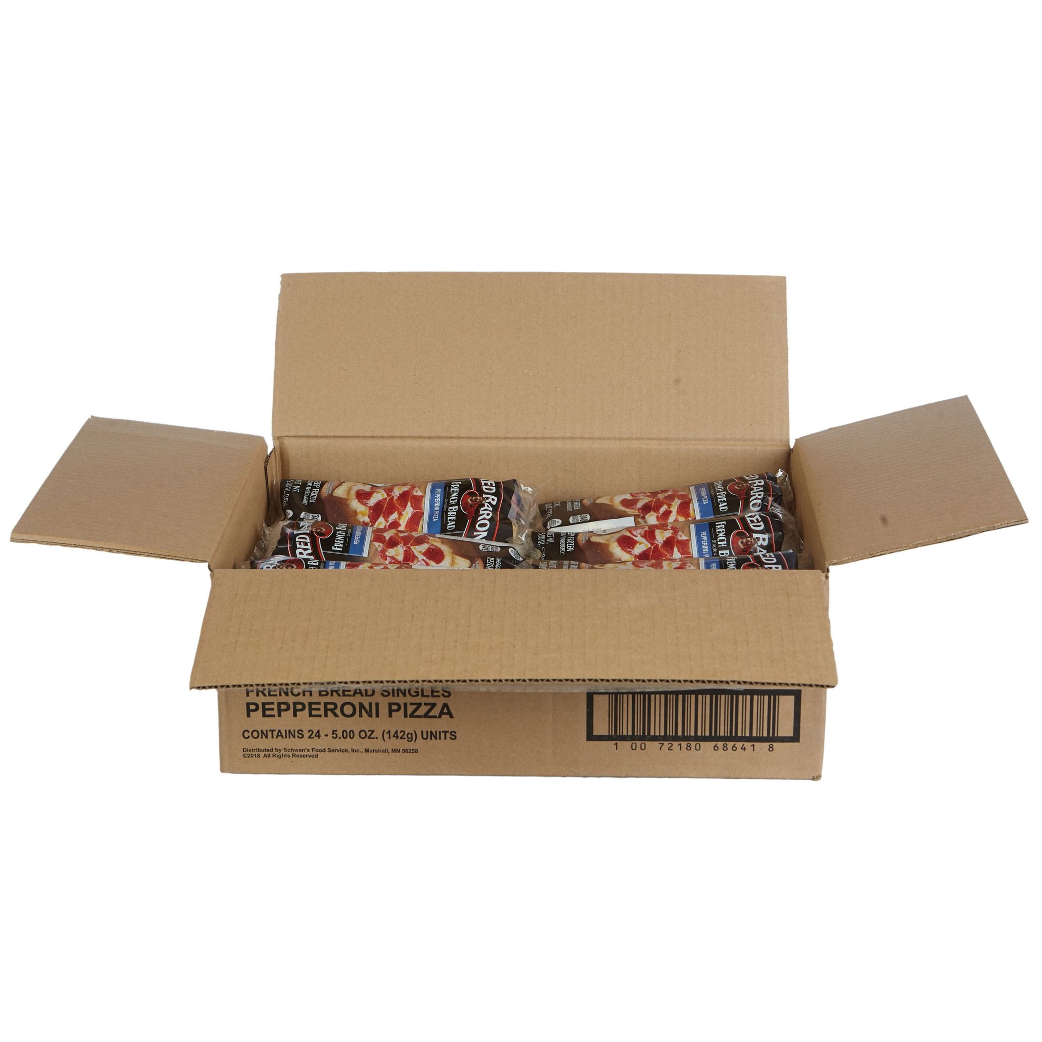 Red Baron Singles French Bread Pepperoni Pizza, 5 Ounce - 24 per case.