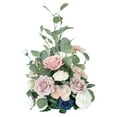 thumbnail image 2 of Flores Artificiales Soledad Arreglos Florales de Seda Centro de Mesa de Boda Flor Rosa, 2 of 10