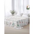 thumbnail image 6 of Twin Flat Sheet 66"x96", Music Notes Soft Lightweight Bedding Flat Sheets Only, Modern Abstract Minimalistic Geometric Stripes Brushed Microfiber Top Bed Sheet, Breathable StainResistant Bedsheets, 6 of 9
