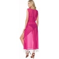thumbnail image 2 of HAPPY BAY Women's Chiffon Summer Beach Open Front Lightweight Beachwear Duster Kimono Cardigan for Women M-L Raspberry_AB882, 2 of 4