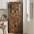 thumbnail image 3 of Kitchen Pantry Cabinet, 67" Pantry Storage Cabinet with Doors and Shelves, Freestanding Tall Bathroom Storage Cabinet, Cupboard with Drawer, Storage Cabinet for Living Room, 3 of 9