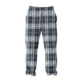 thumbnail image 6 of GrmtClth Men's Fuzzy Plush Pajama Pants Fashion Flannel Fleece Soft Comfy Plaid Sleep Pant Fall Winter Warm Cozy Pj Pants with Pockets Navy M, 6 of 6